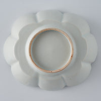 作家 鈴木まどか 白瓷菊割楕円中鉢