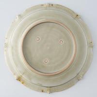 作家 鈴木まどか 輪花彫花紋八寸皿