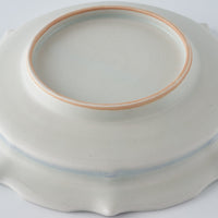 作家 鈴木まどか 輪花彫花紋六寸皿