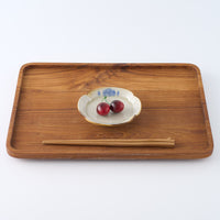 作家 鈴木まどか 彫花紋木瓜小皿