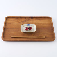 作家 鈴木まどか 彫花紋四方小皿