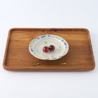 作家 鈴木まどか 安南彫花紋五寸リム皿