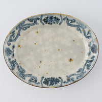 作家 市野吉記 安南手 楕円皿26cm 3