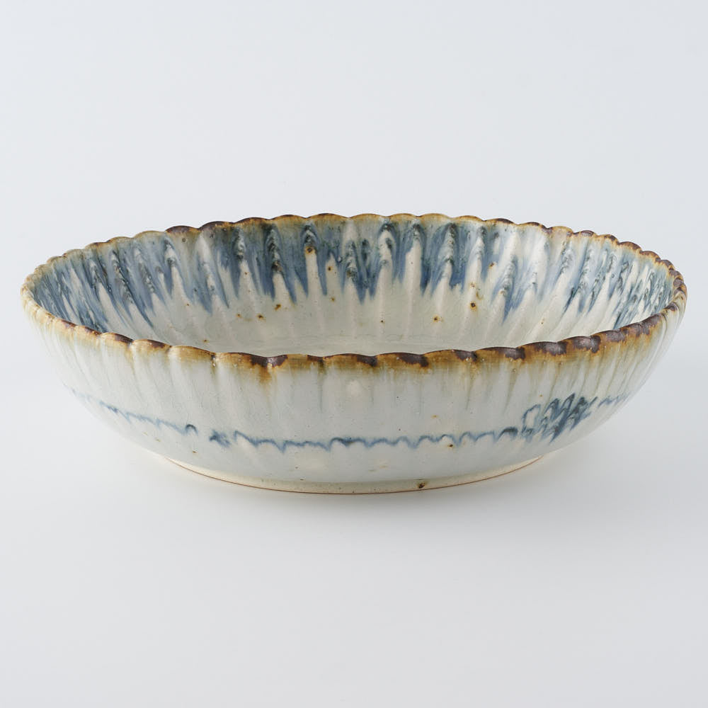 作家 市野吉記 安南手 輪花8寸大鉢 6 ¥11,000 大人の焼き物