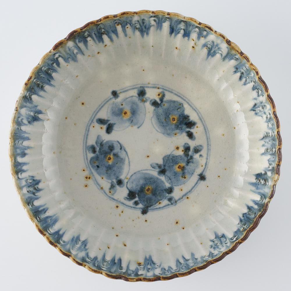 作家 市野吉記 安南手 輪花8寸大鉢 6 ¥11,000 大人の焼き物