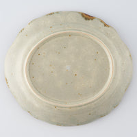 作家 市野吉記 バッチャン 輪花リム楕円皿 20