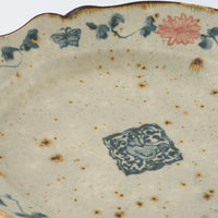 作家 市野吉記 バッチャン 輪花リム楕円皿 20