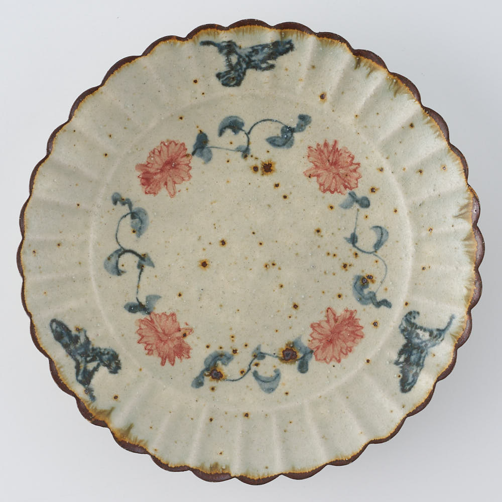 コウホ窯　市野吉記　バッチャン　輪花皿 作家 市野吉記 バッチャン 輪花皿 25 ¥5,280 大人の焼き物