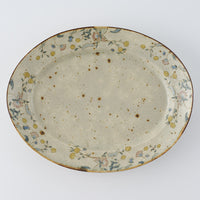 作家 市野吉記 シノワズリ 楕円リム皿 32