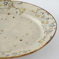 作家 市野吉記 シノワズリ 楕円リム皿 32