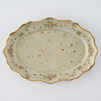 作家 市野吉記 シノワズリ 楕円輪花皿 34