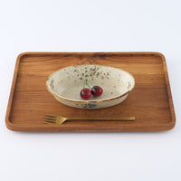 作家 市野吉記 シノワズリ 楕円鉢 35