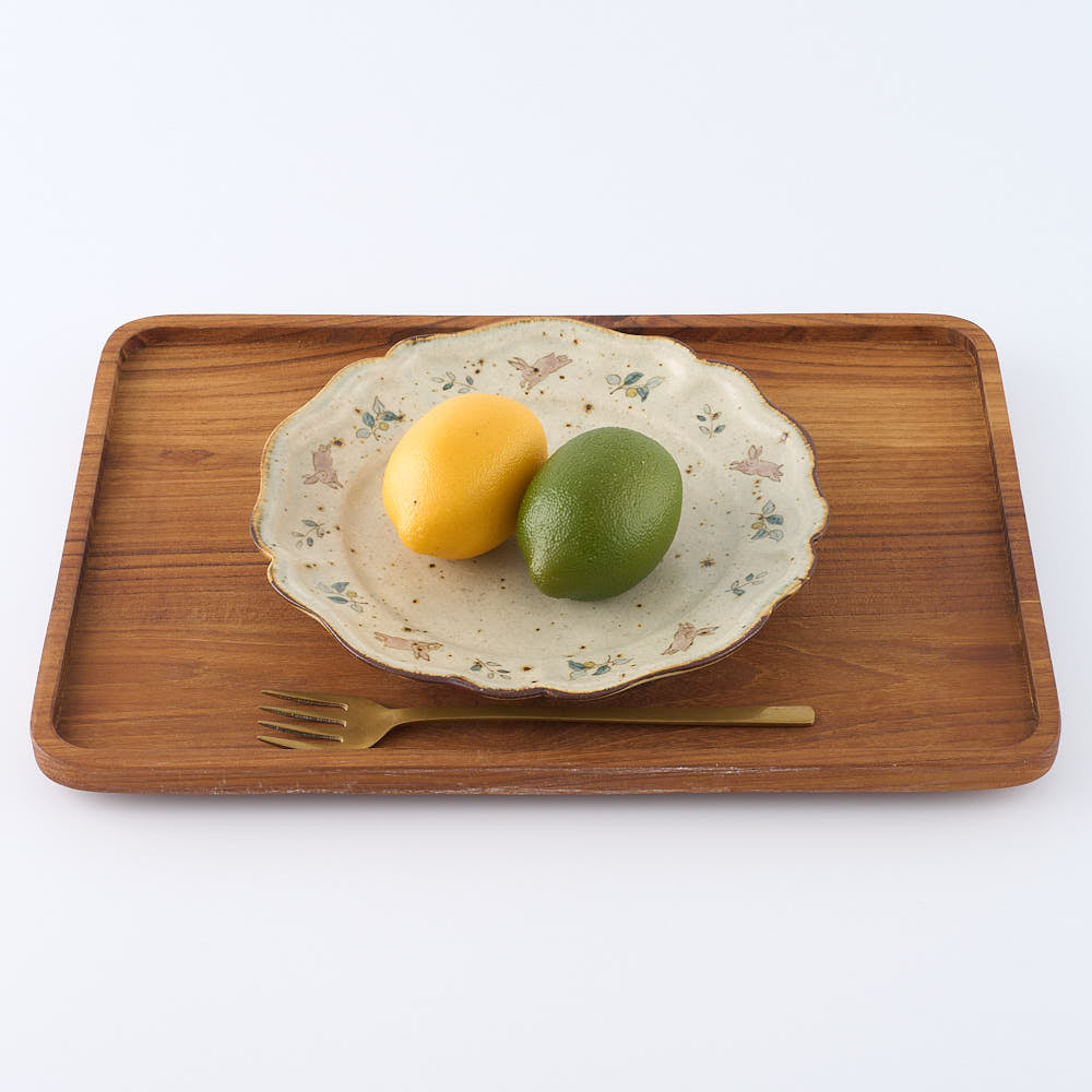 作家 市野吉記 シノワズリ 輪花皿 36 ¥6,600 大人の焼き物