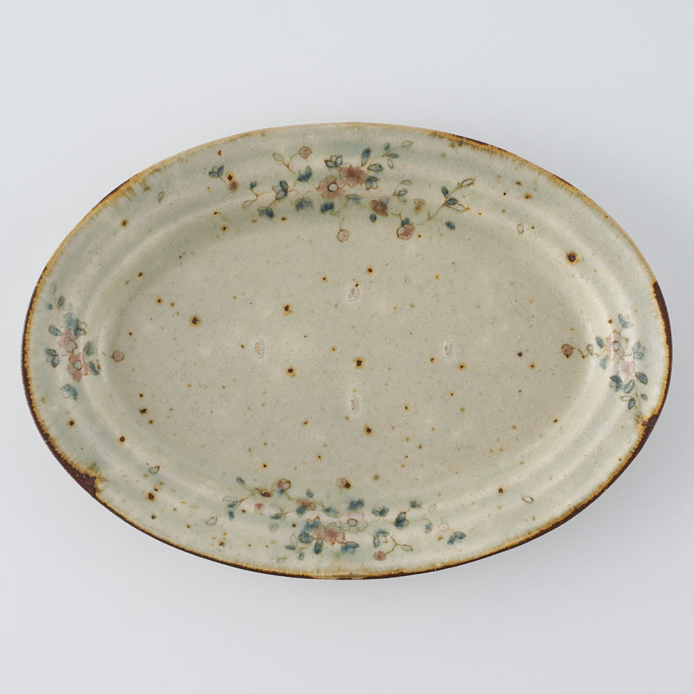 作家 市野吉記 シノワズリ 楕円皿 38 ¥5,280 大人の焼き物
