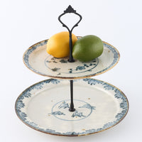 作家 市野吉記 安南手 ケーキスタンド(大・小)43