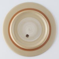 ふくべ窯 花水木 紺 20㎝リムプレート