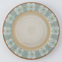 ふくべ窯 花水木 トルコ 20㎝リムプレート