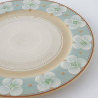 ふくべ窯 花水木 トルコ 20㎝リムプレート