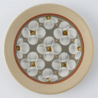 ふくべ窯 花水木 緑 15㎝プレート