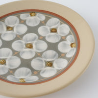 ふくべ窯 花水木 緑 15㎝プレート