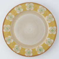 ふくべ窯 花水木 黄 20㎝リムプレート