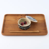 ふくべ窯 すずらん 蓋物