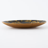 ふくべ窯 飴釉花水木 オーバルプレート