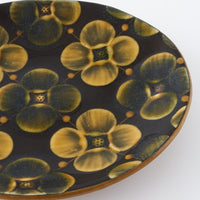 ふくべ窯 飴釉花水木 オーバルプレート