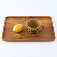 ふくべ窯 飴釉花水木 スープカップ