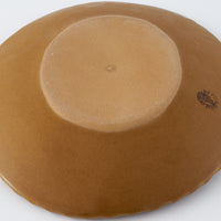 ふくべ窯 飴釉すずらん オーバルプレート