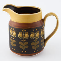 ふくべ窯 飴釉椿 ピッチャー