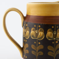 ふくべ窯 飴釉椿 ピッチャー