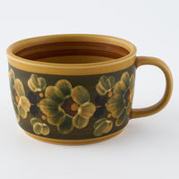 ふくべ窯 飴釉アネモネ スープカップ