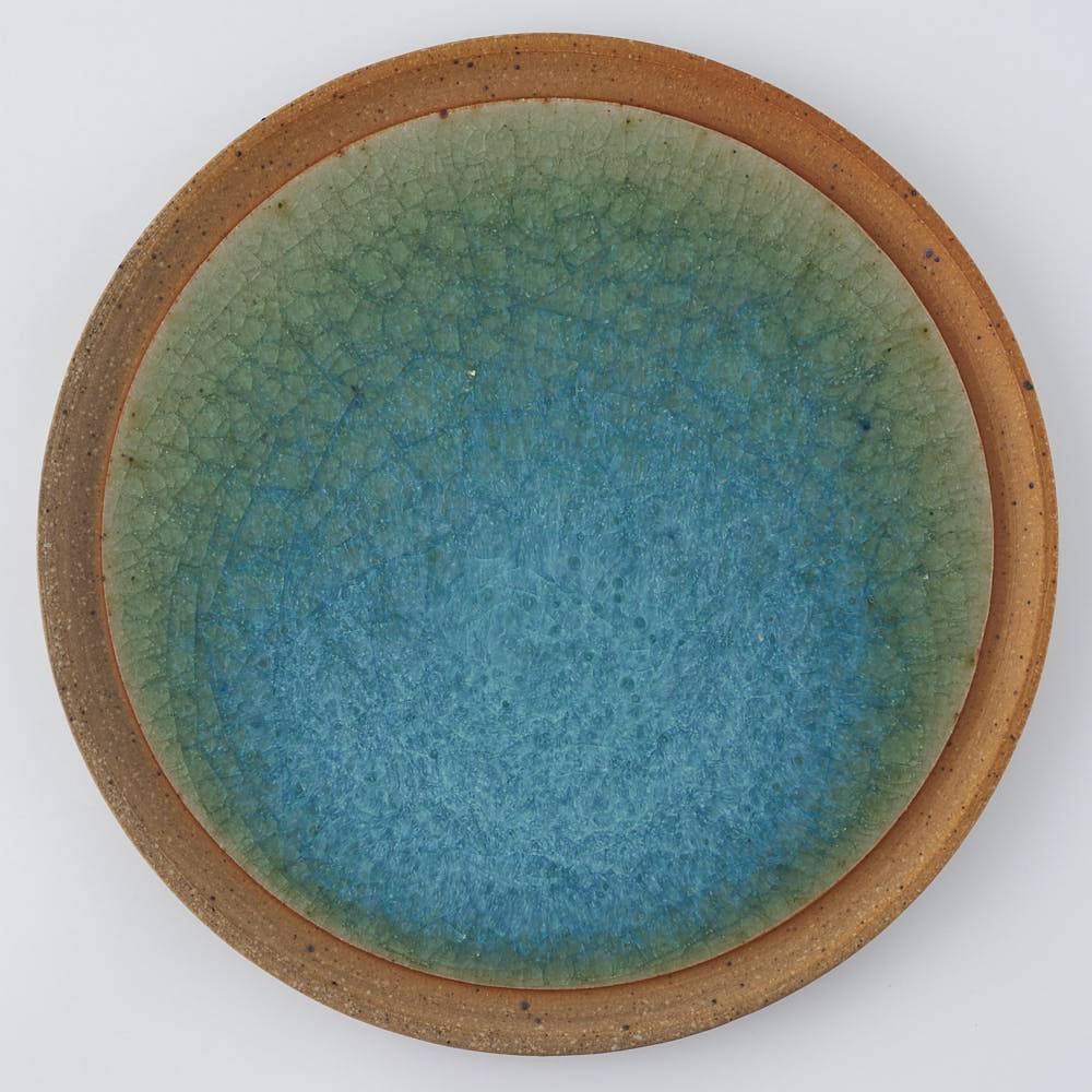 工房橙 作家 鈴木隆 みかん灰釉平皿No.1 – 大人の焼き物