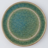 工房橙 作家 鈴木隆 みかん灰釉平皿No.2(小)