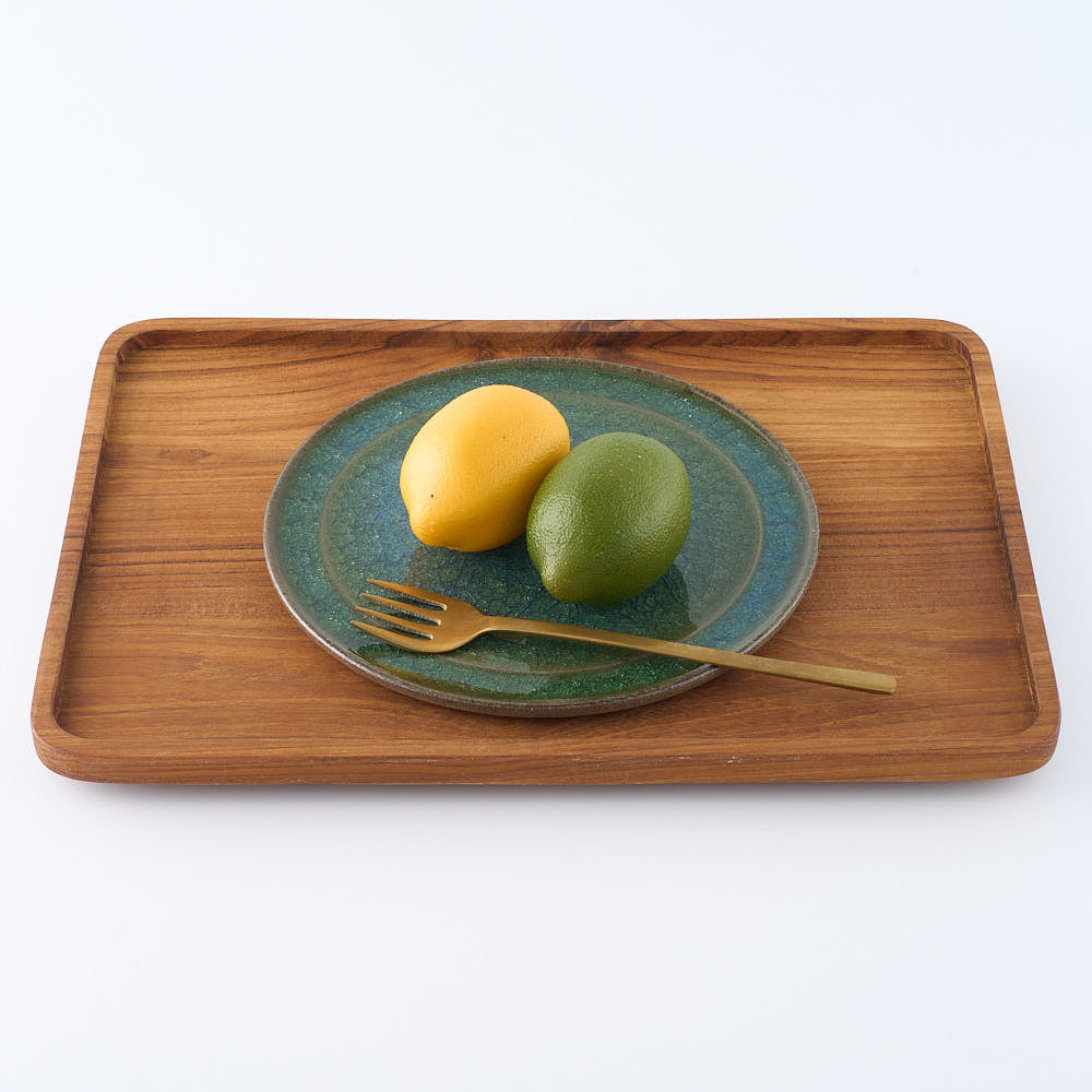 工房橙 作家 鈴木隆 みかん灰釉平皿No.2-D ¥5,500 大人の焼き物