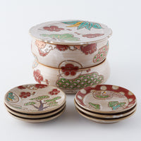 作家 大場紀穂子 重箱と小皿6枚 松竹梅