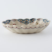 作家 大場紀穂子 ラクダの輪花楕円小鉢