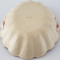 作家 大場紀穂子 龍の輪花楕円小鉢(染錦)