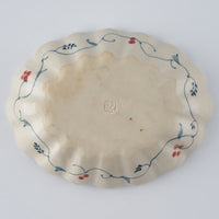 作家 大場紀穂子 虎の輪花楕円小鉢