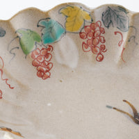 作家 大場紀穂子 リスの輪花楕円小鉢