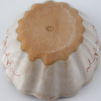 作家 大場紀穂子 リスの輪花楕円小鉢