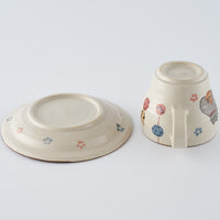 作家 大場紀穂子 吊るし飾りのカップ&ソーサー