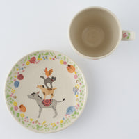 作家 大場紀穂子 ブレーメンの音楽隊 カップ&ソーサー