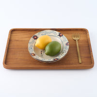 作家 大場紀穂子 江戸猫のリム付楕円皿