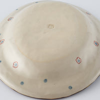 作家 大場紀穂子 江戸猫のリム付楕円皿