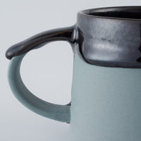 作家 宮木英至 ドリッピーマグ ブルーグレー×ブラック