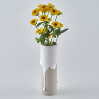 作家 宮木英至 フラワーベース S ライトグレー