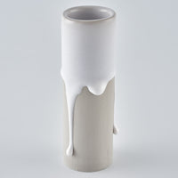 作家 宮木英至 フラワーベース S ライトグレー