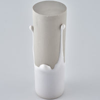 作家 宮木英至 フラワーベース S ライトグレー